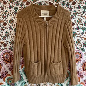Land’s End “Canvas” Zip Up Knit Sweater